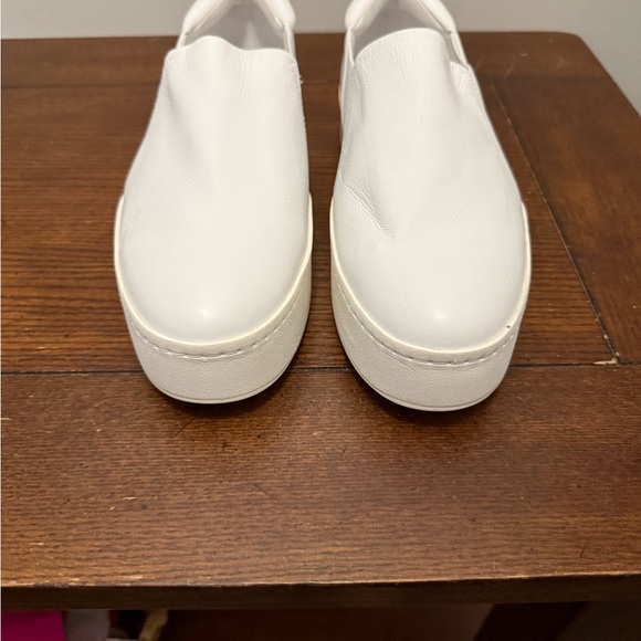Vince Warren white‎ leather slip on sneakers 11 - Picture 5 of 8